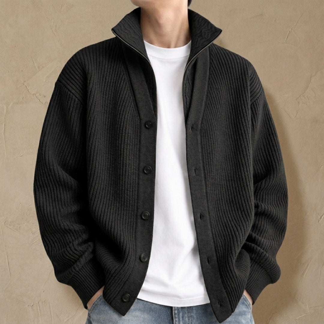 Veste en maille côtelée Alderton