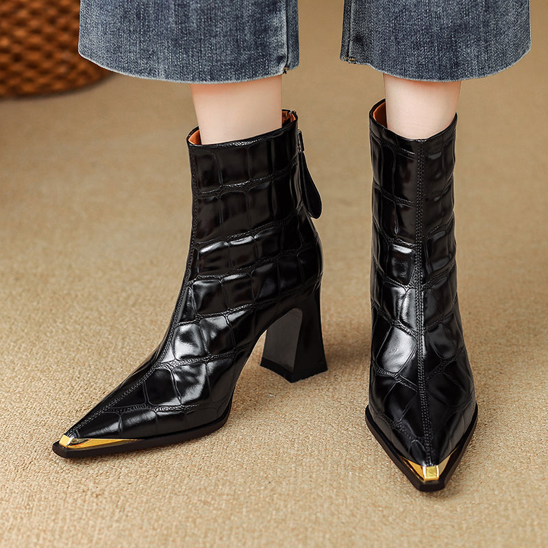 Levia Echtleder-Stiefel
