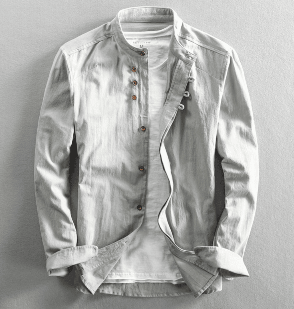 Chemise boutonnée à la coupe épurée