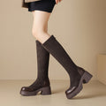 Della Knee High Suede Boots
