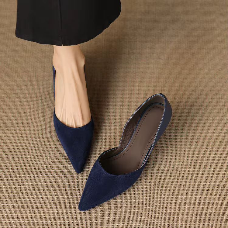 Mae Genuine Suede Heels