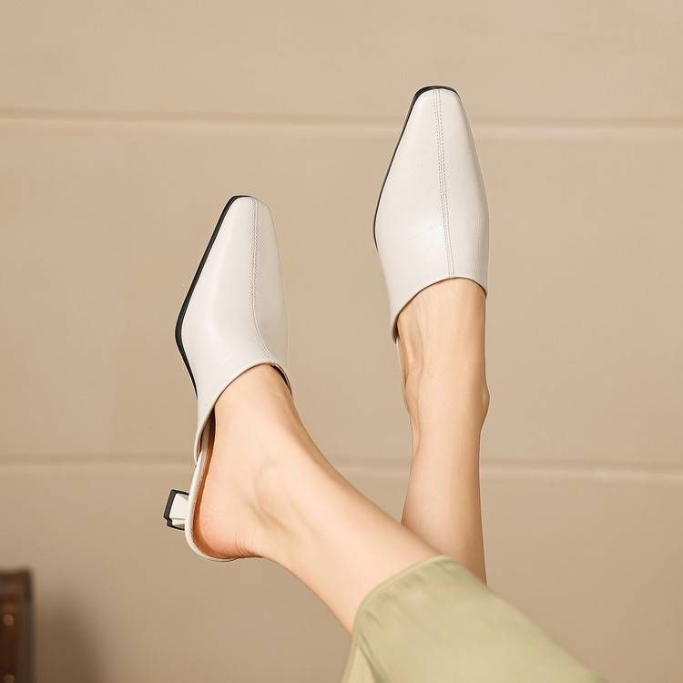 Mules Rowena de cuero genuino