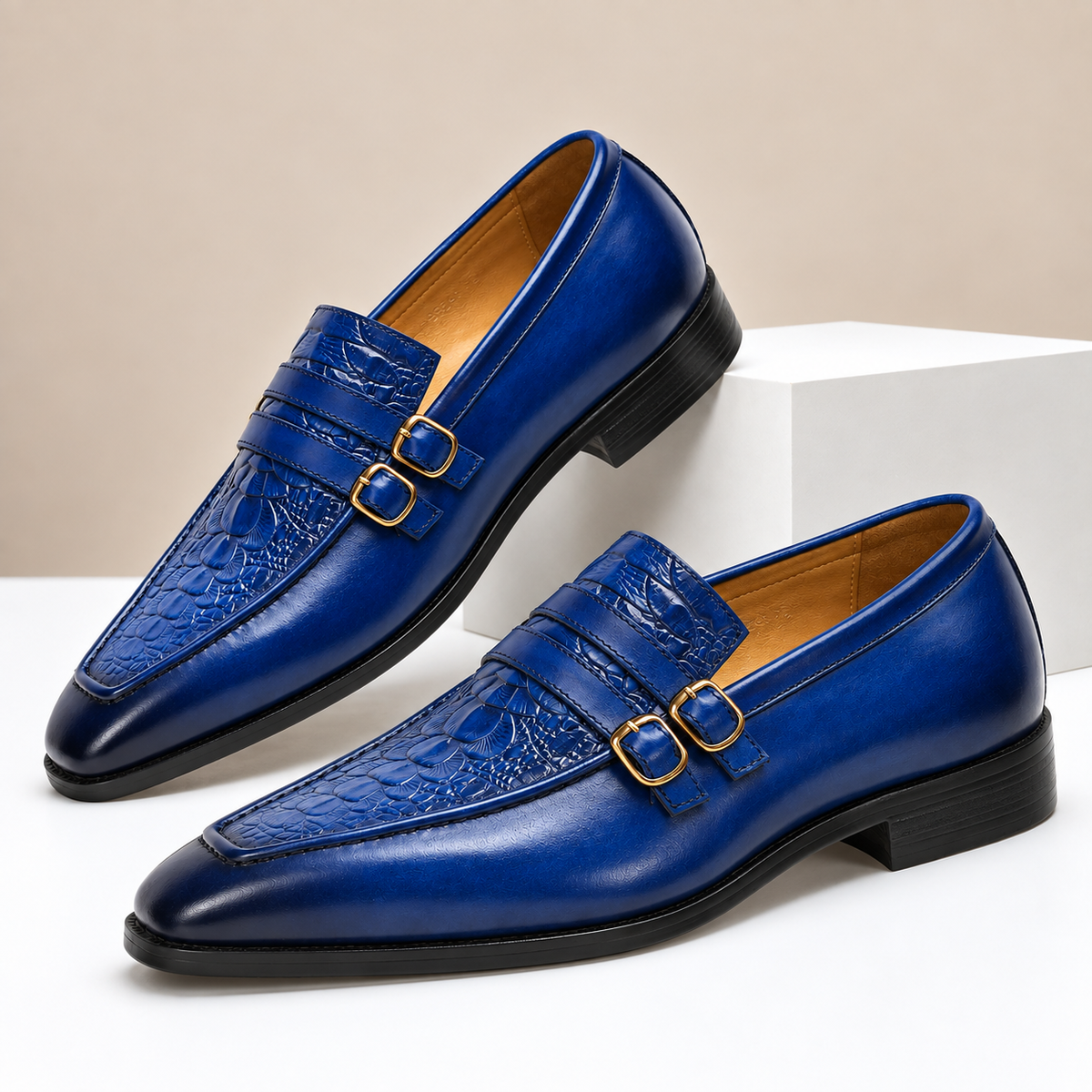 Alaric Cowhide Leather Loafers