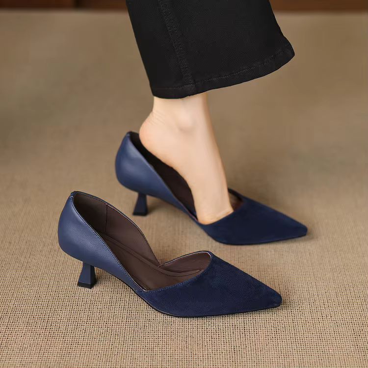 Mae Genuine Suede Heels
