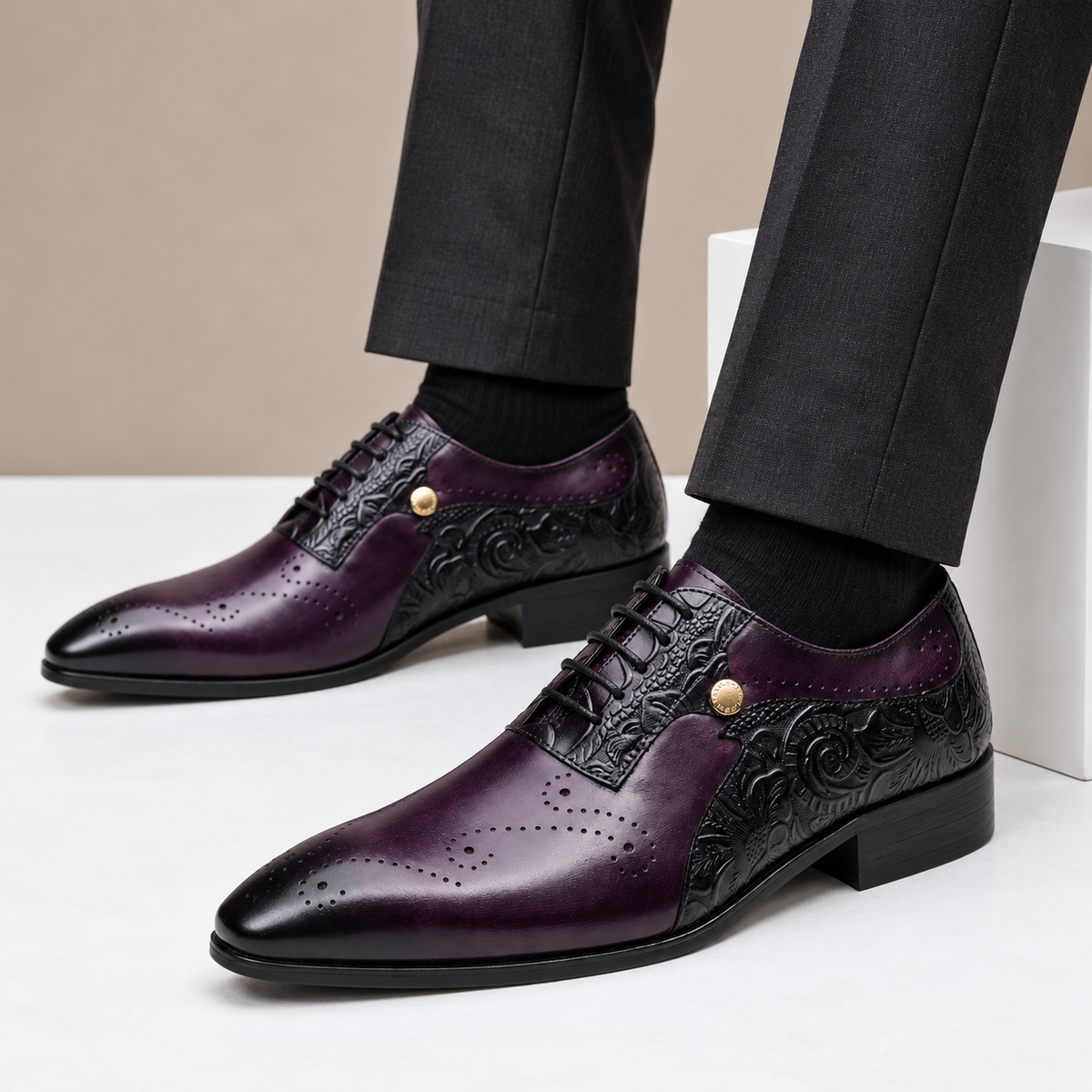 Quentin Cowhide Leather Shoes