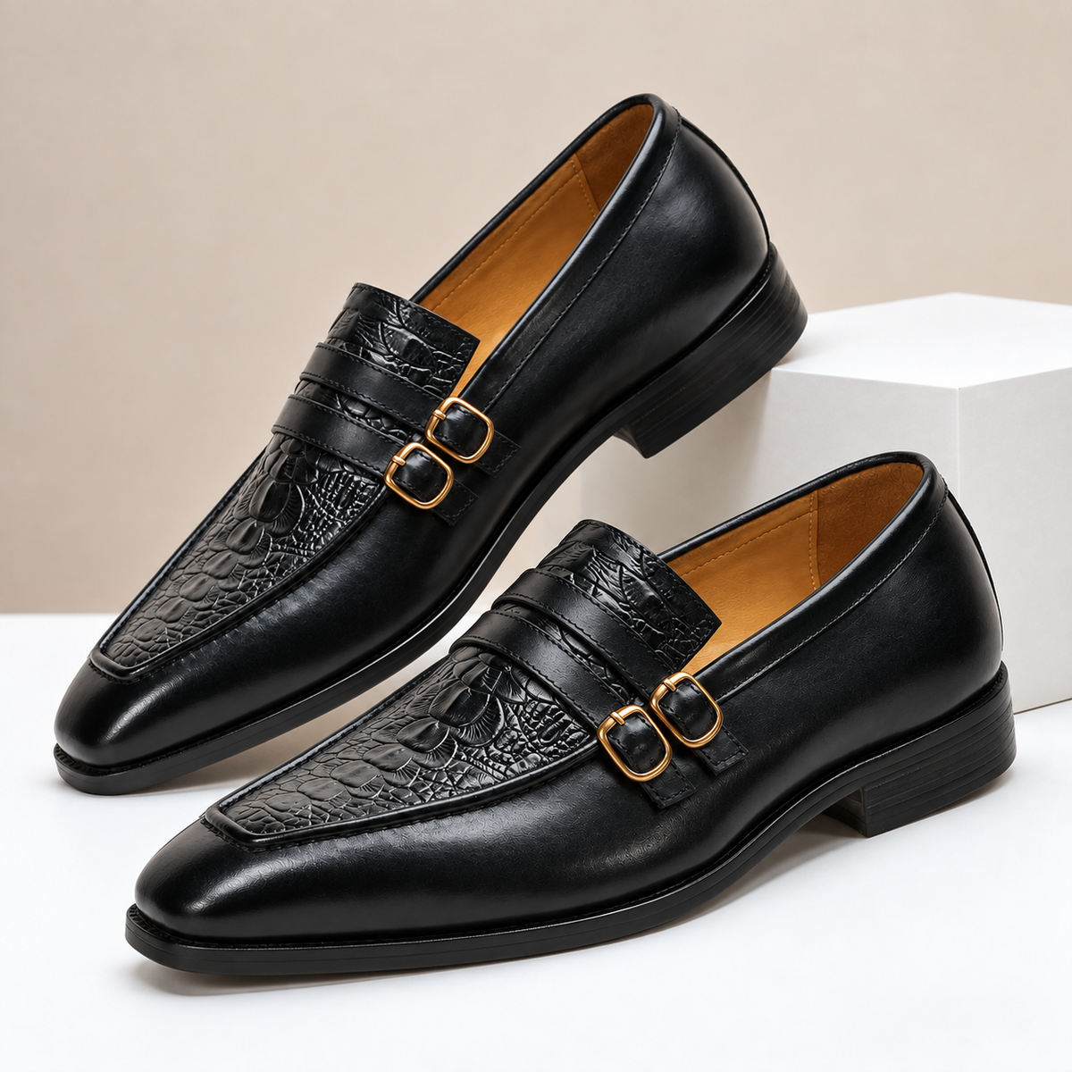Alaric Cowhide Leather Loafers