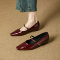 Zoe Leather Buckle Pumps