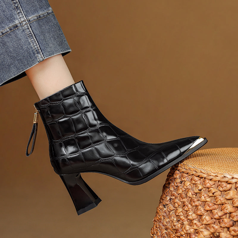 Levia Echtleder-Stiefel