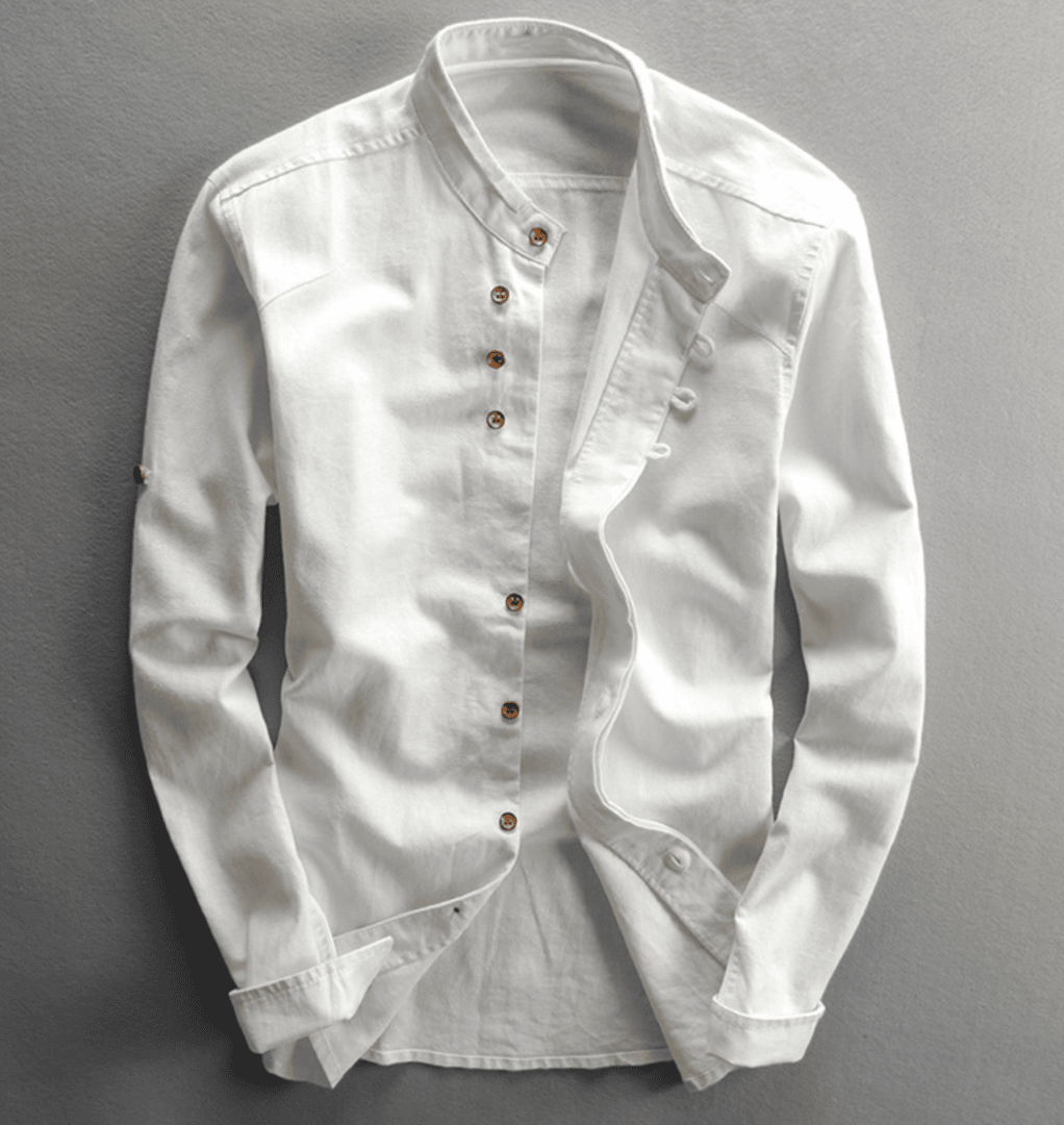 Chemise boutonnée à la coupe épurée