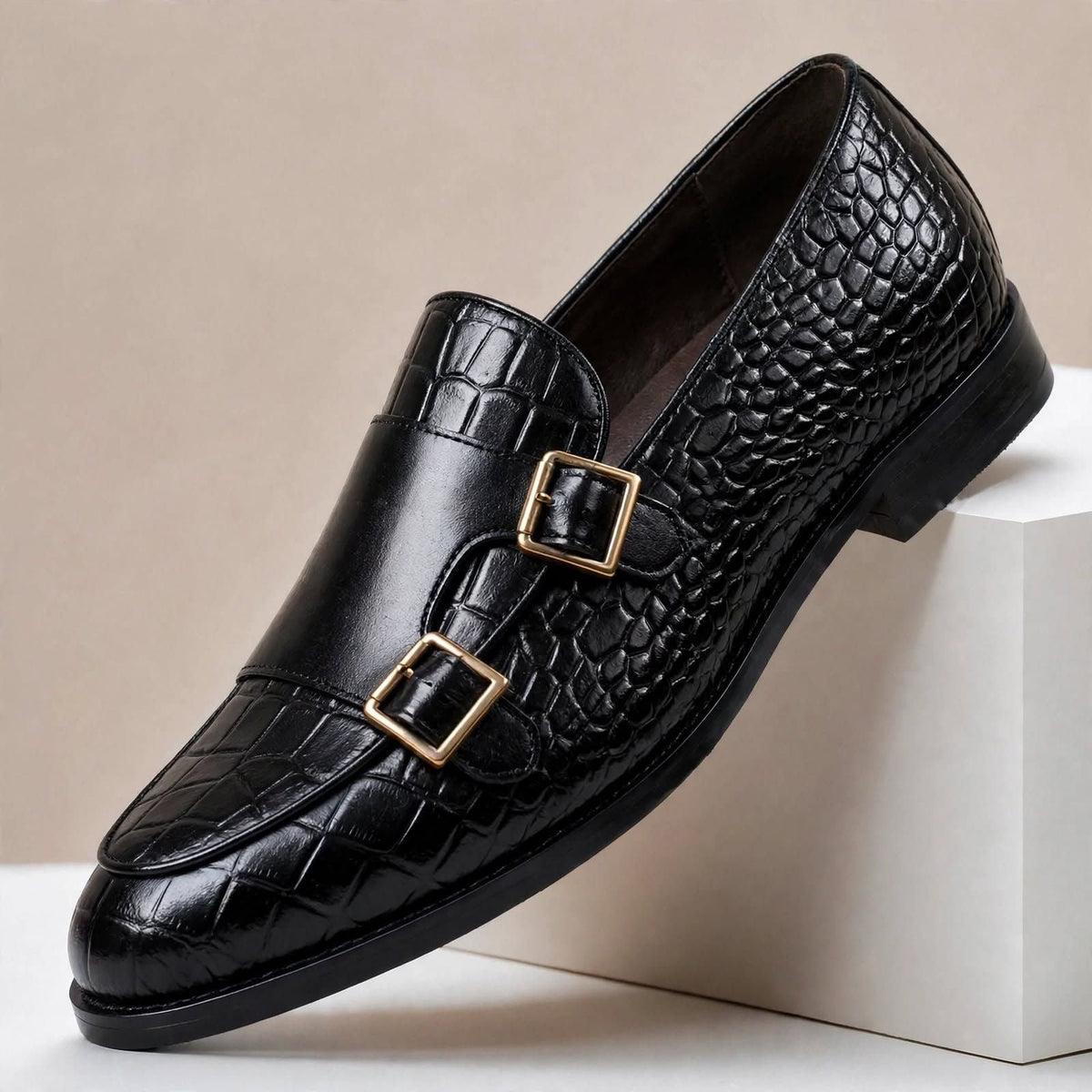 Tobiah loafers i koppeläder