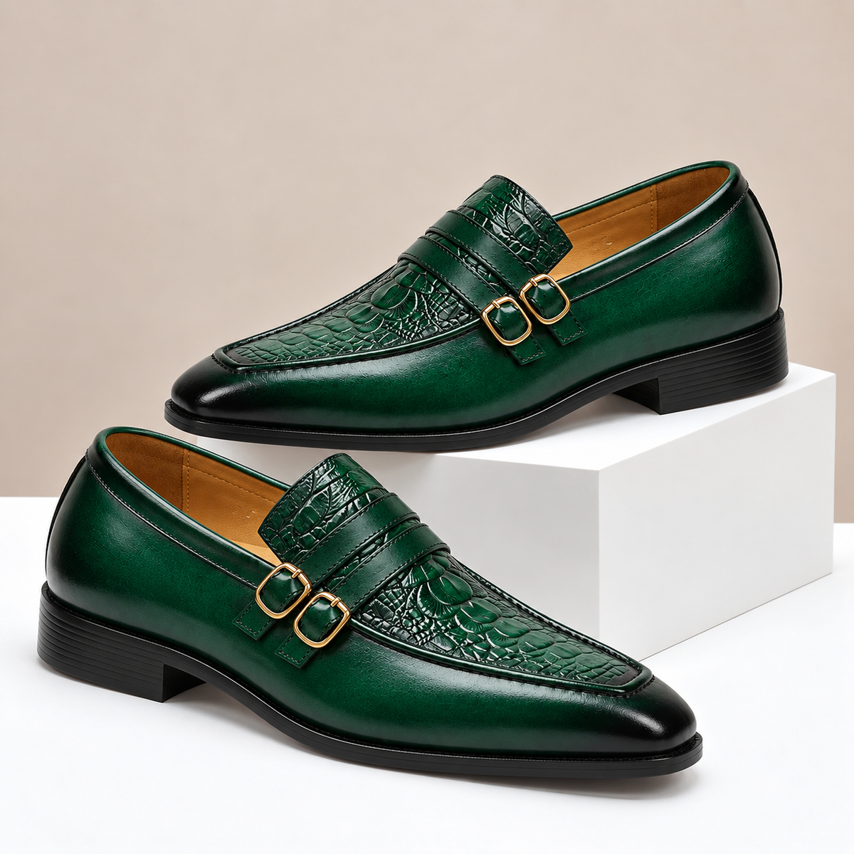 Alaric Cowhide Leather Loafers