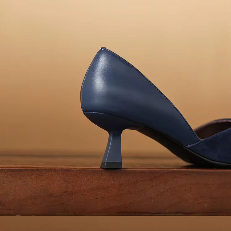 Mae Genuine Suede Heels