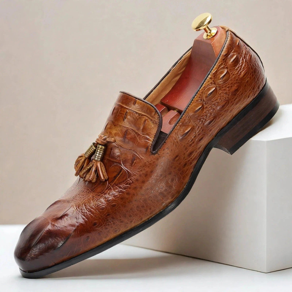 Barello Cowhide Leather Loafers