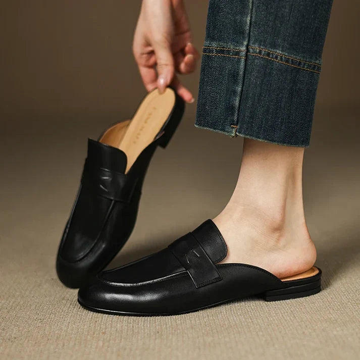 Mules Aurora de cuero genuino