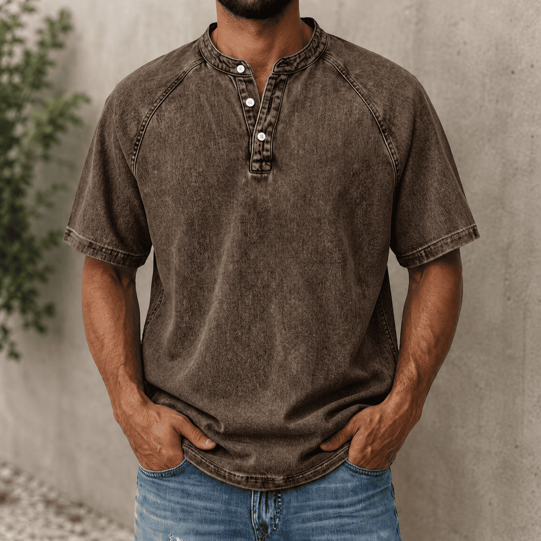 Camicia Henley VintageEase