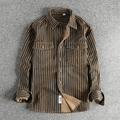 Camisa de Algodão às Riscas Marlon