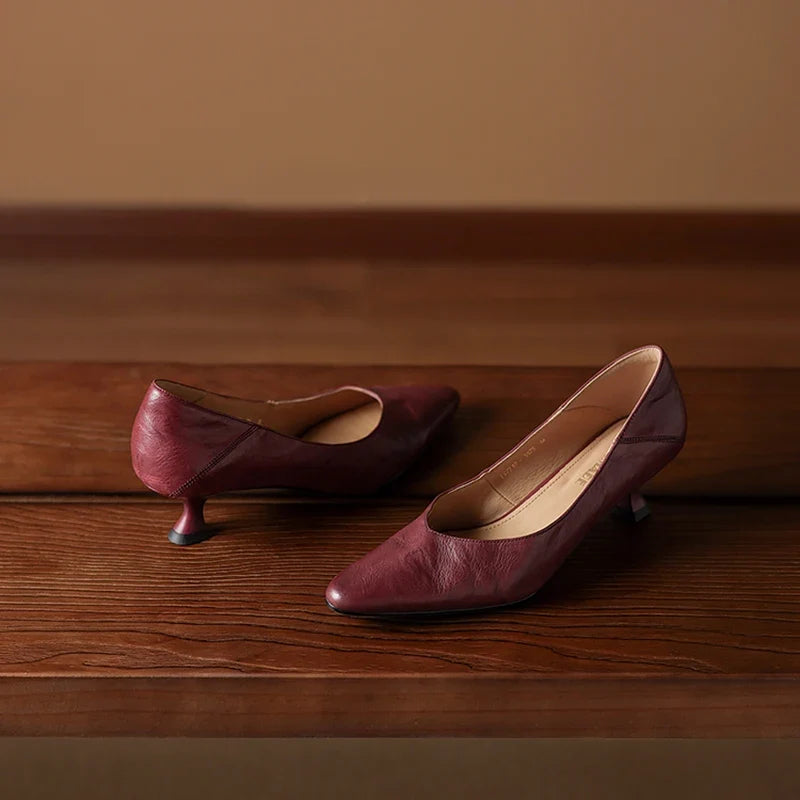 Grace High Heels aus echtem Leder