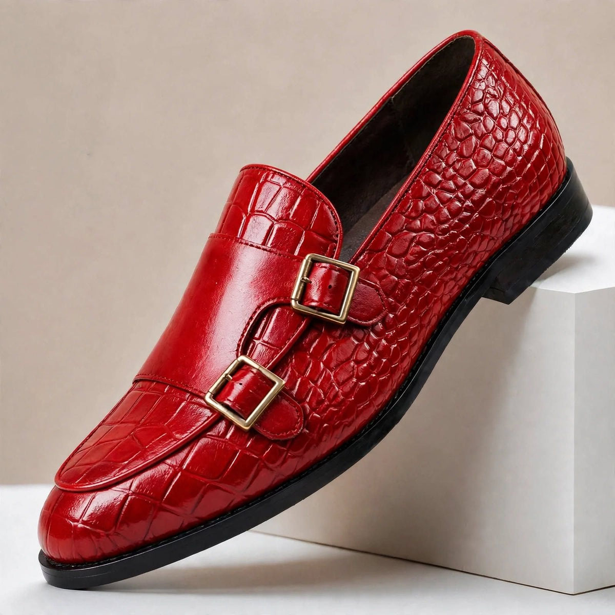 Tobiah loafers i koppeläder
