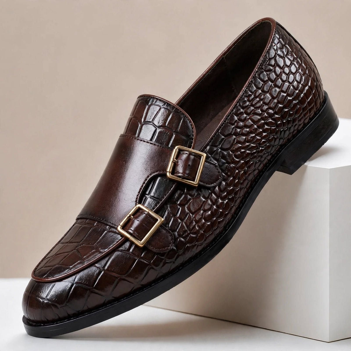 Tobiah loafers i koppeläder