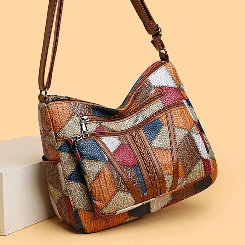 Carmela Patchwork-håndtaske