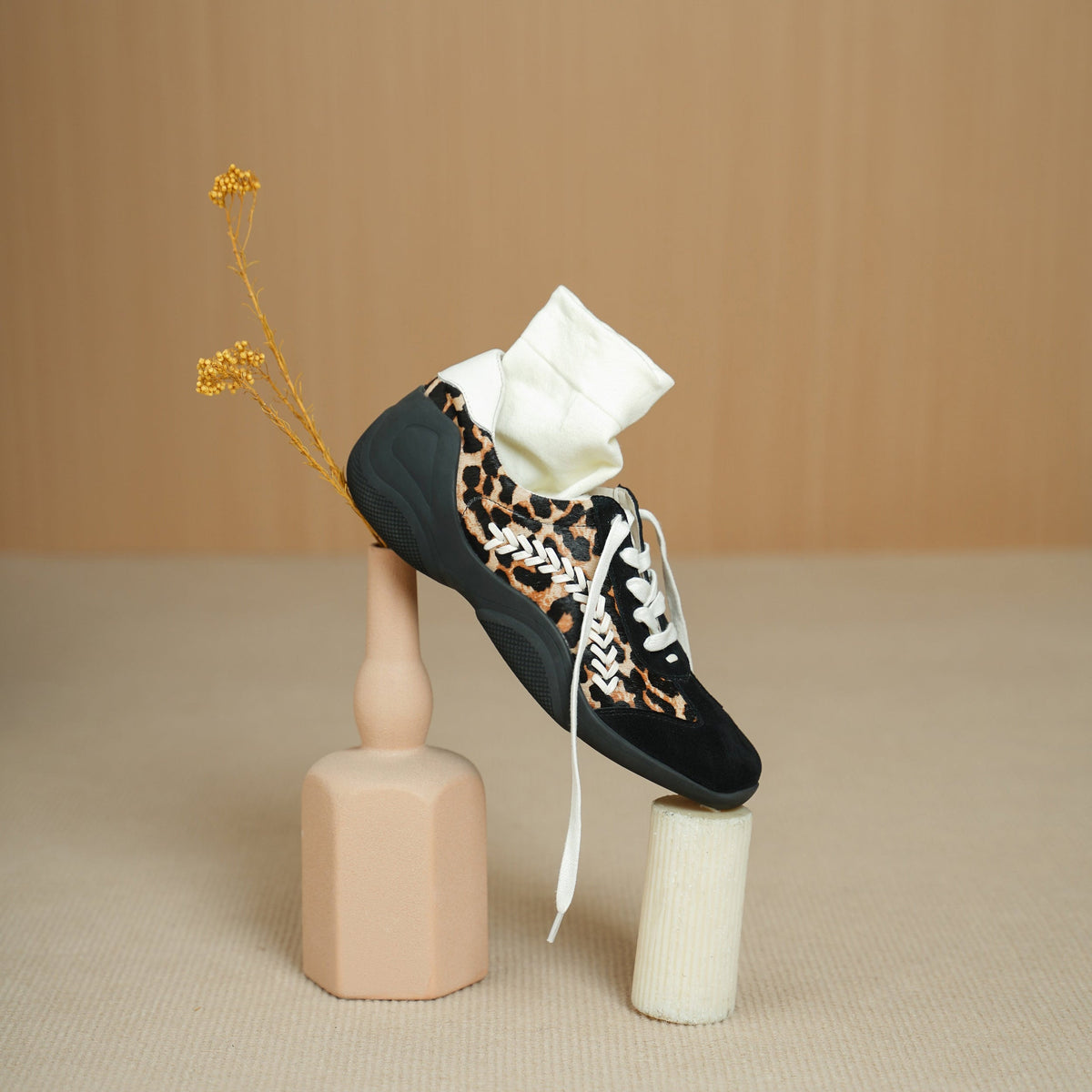 Sneakers Lea in vera pelle scamosciata