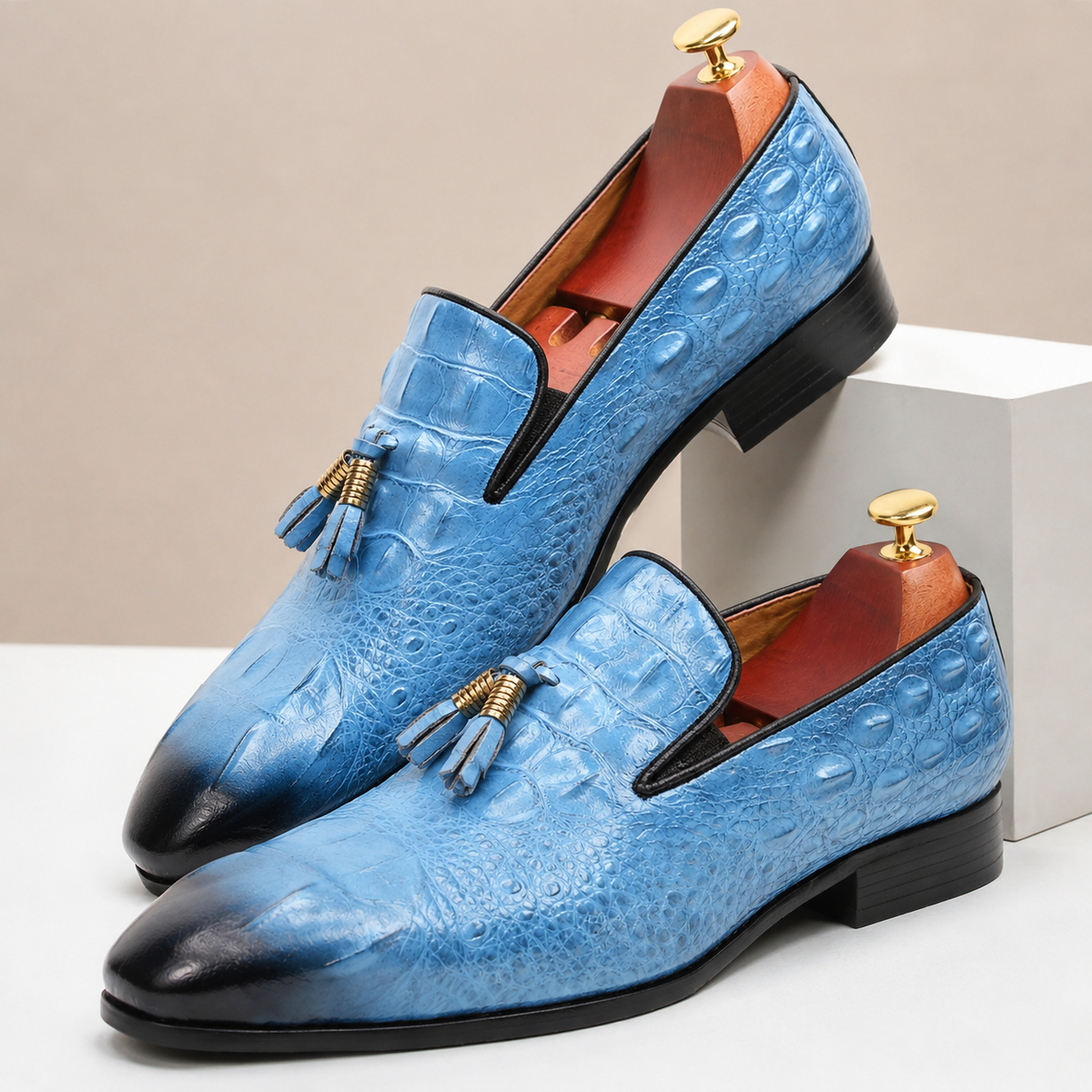 Barello Cowhide Leather Loafers