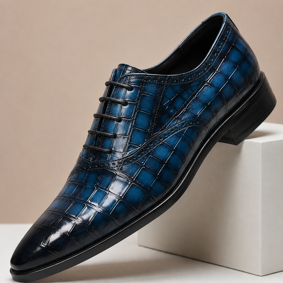 Sapatos Tobias em pele de vaca