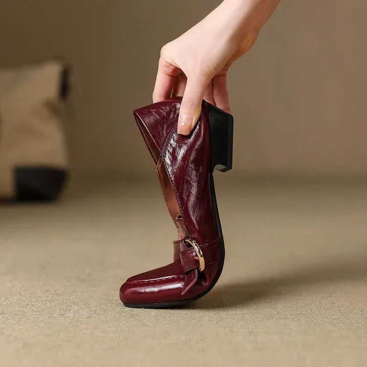 Mocassins Lila en cuir véritable