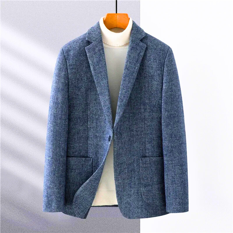 Blazer slim fit in lana