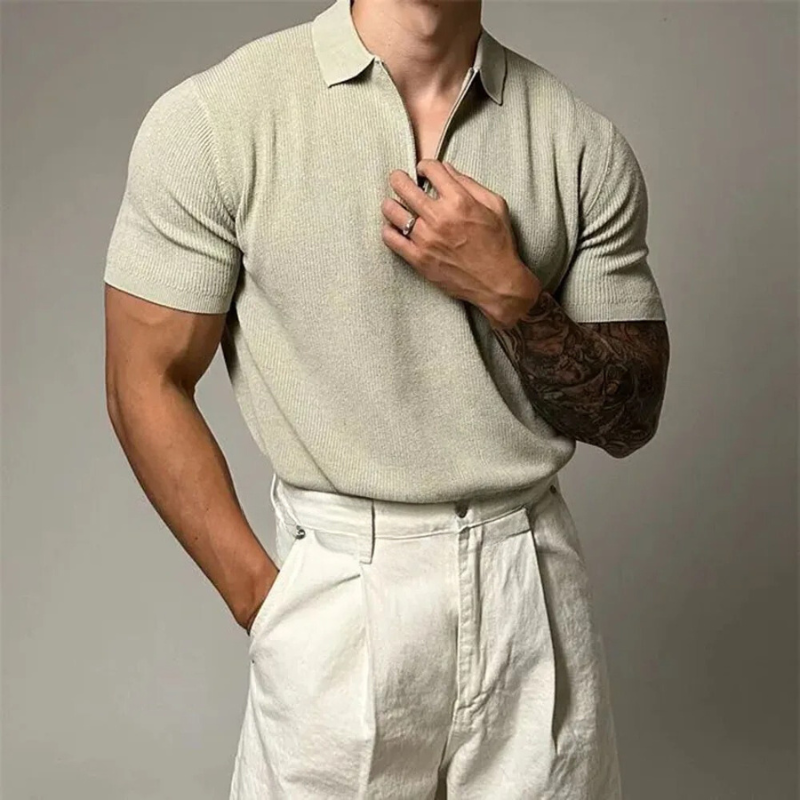 Polo Contour con zip