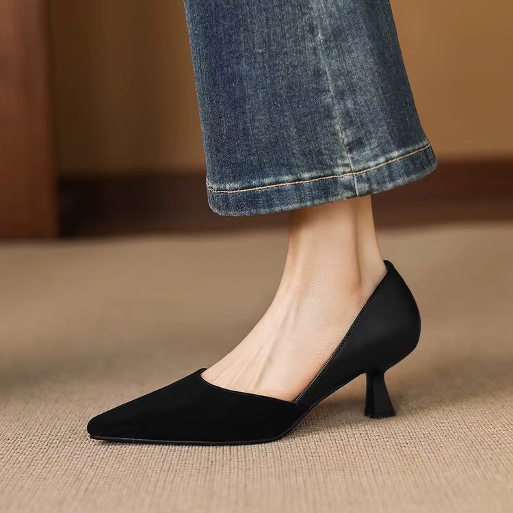 Mae Genuine Suede Heels
