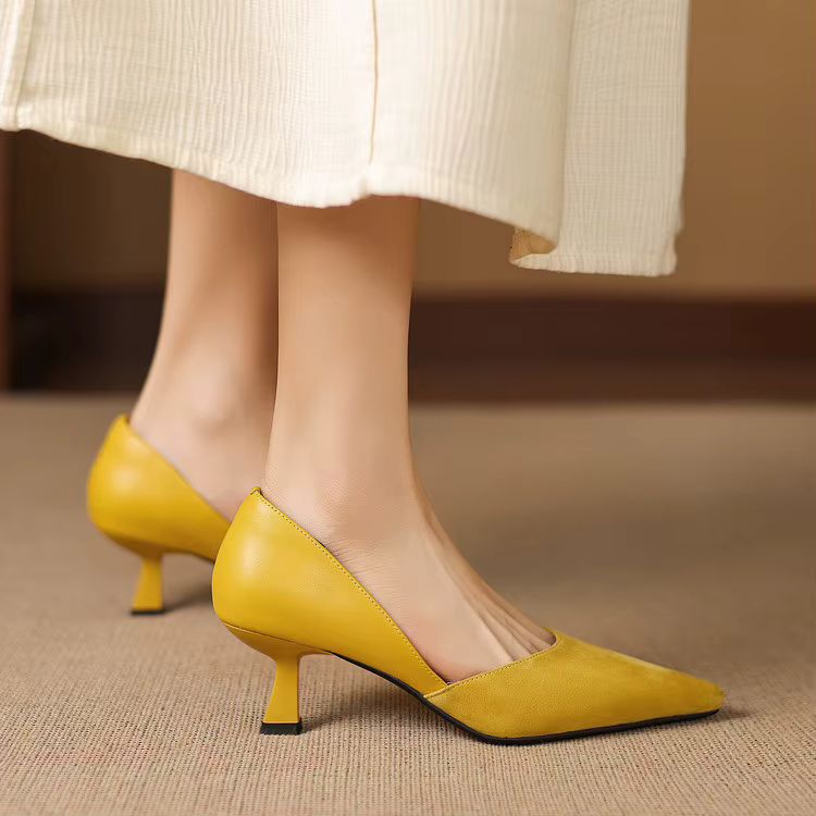 Mae Genuine Suede Heels