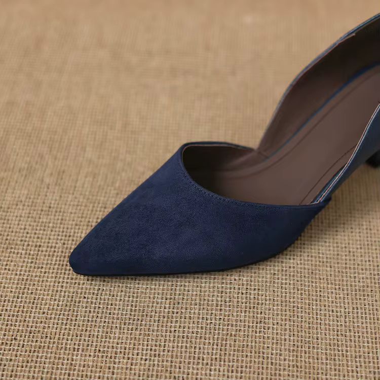 Mae Genuine Suede Heels