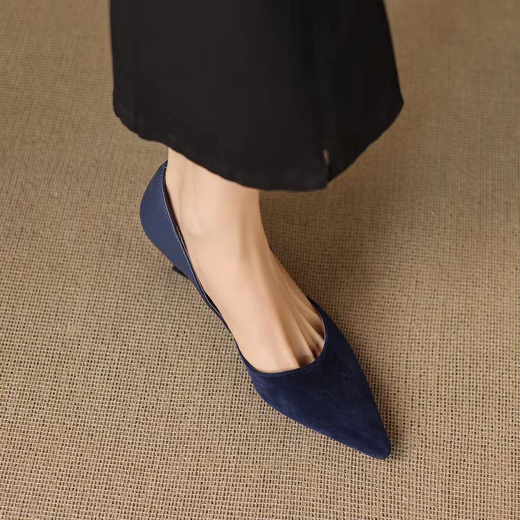 Mae Genuine Suede Heels