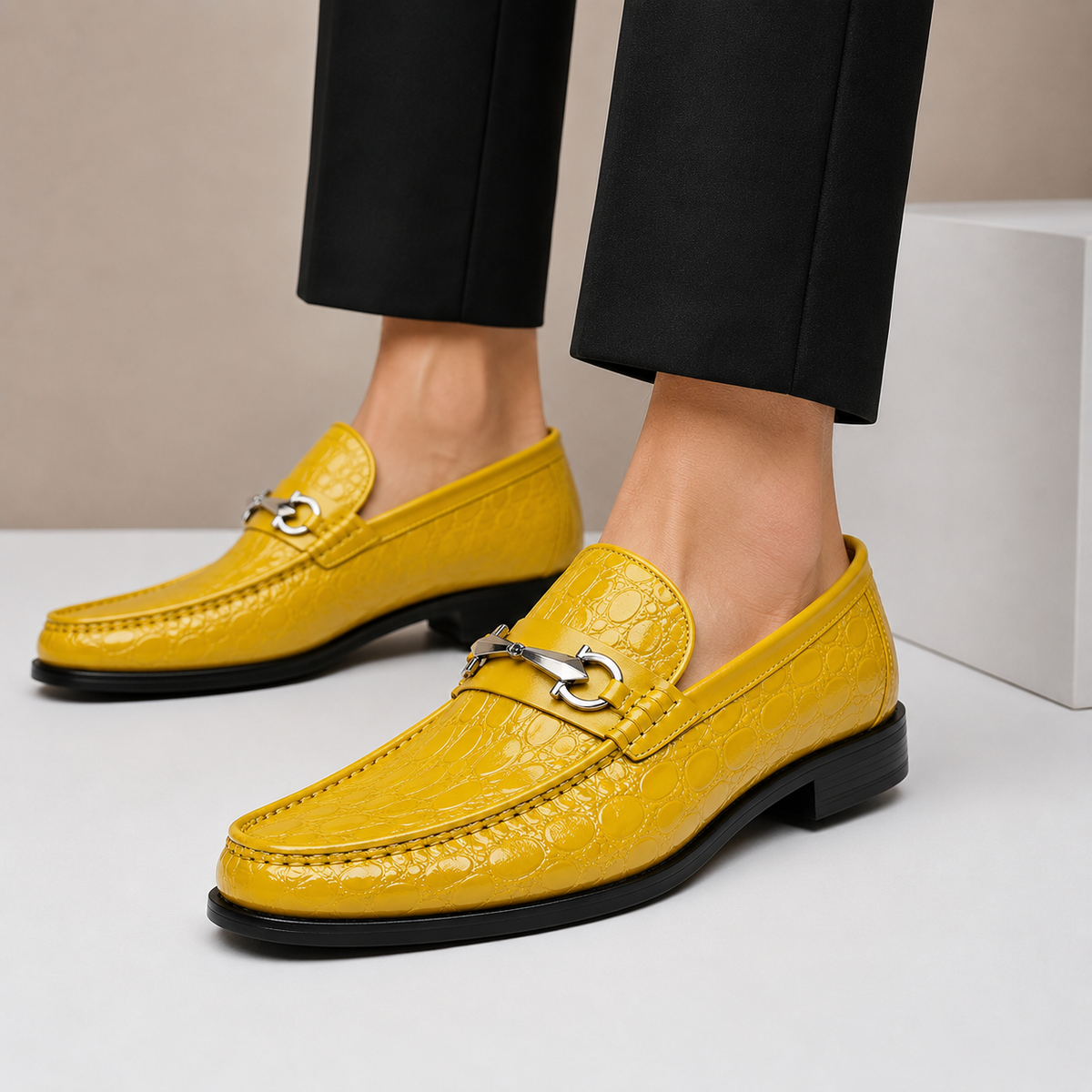 Dorvaro loafers i okselæder