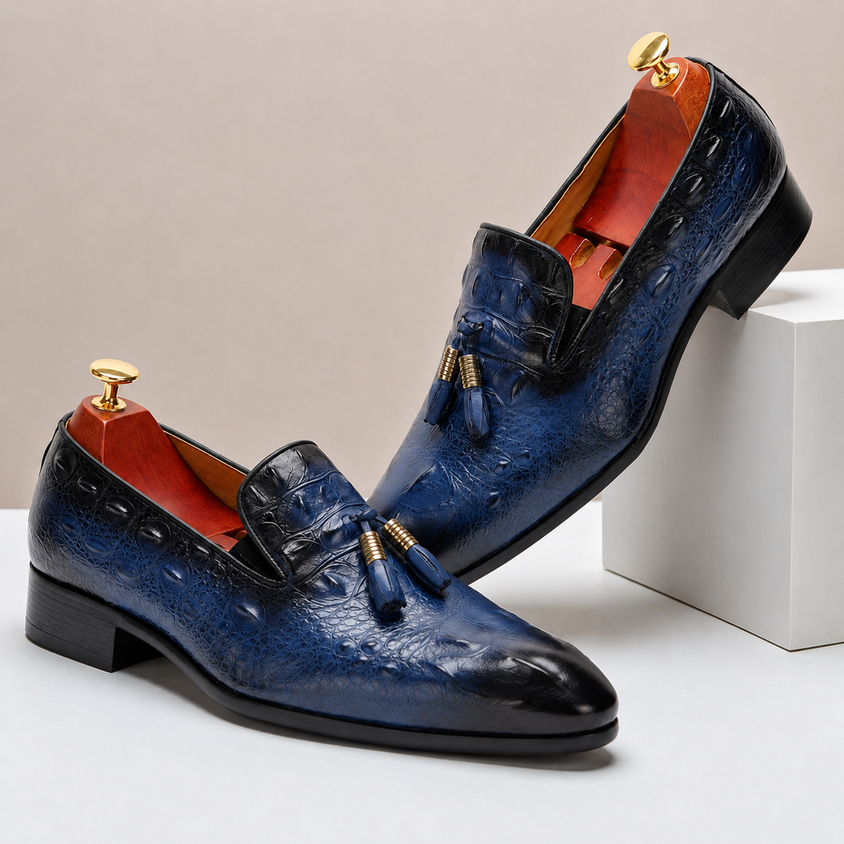 Barello Cowhide Leather Loafers