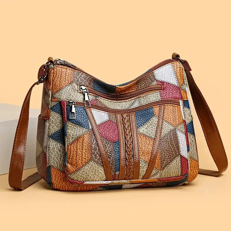 Carmela Patchwork-håndtaske