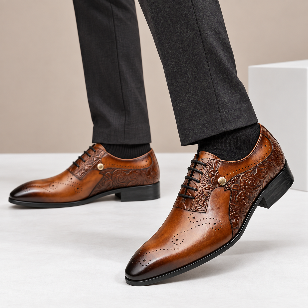 Quentin Cowhide Leather Shoes