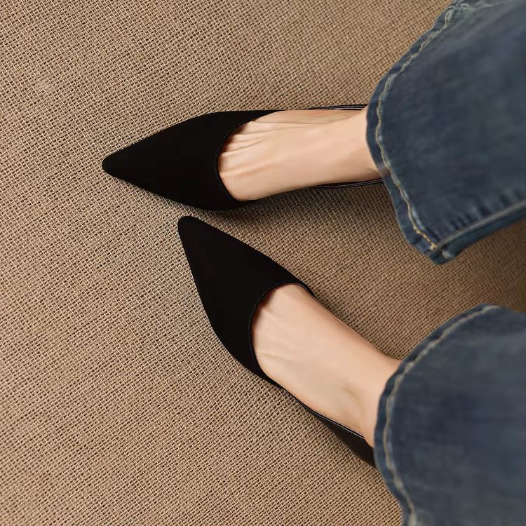 Mae Genuine Suede Heels