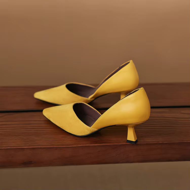 Mae Genuine Suede Heels
