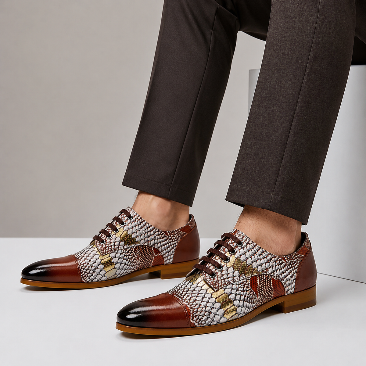 Scarpe Calverini in pelle di vacchetta
