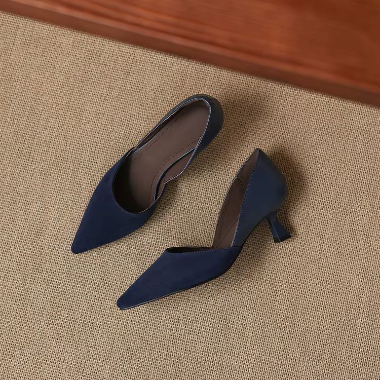 Mae Genuine Suede Heels