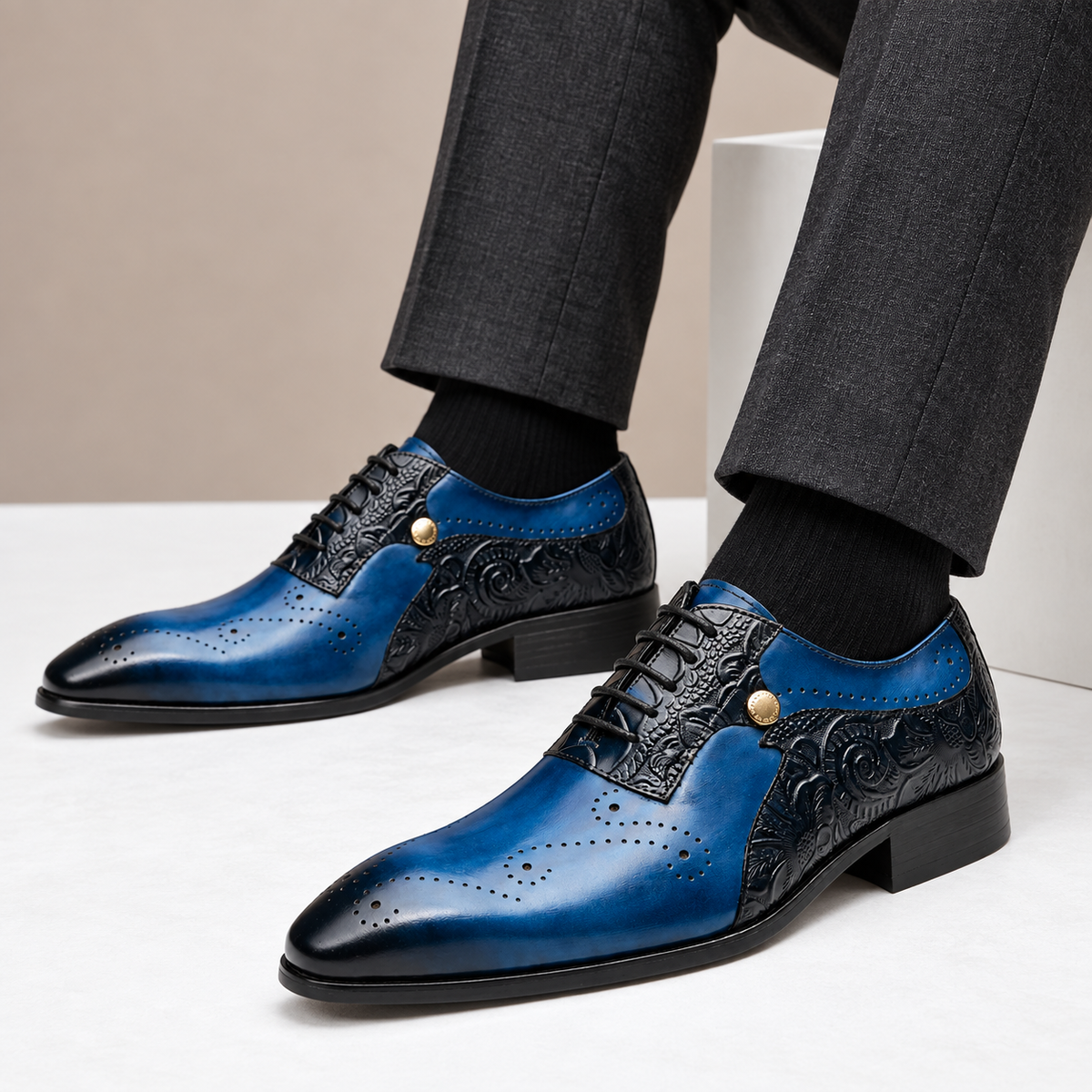 Quentin Cowhide Leather Shoes