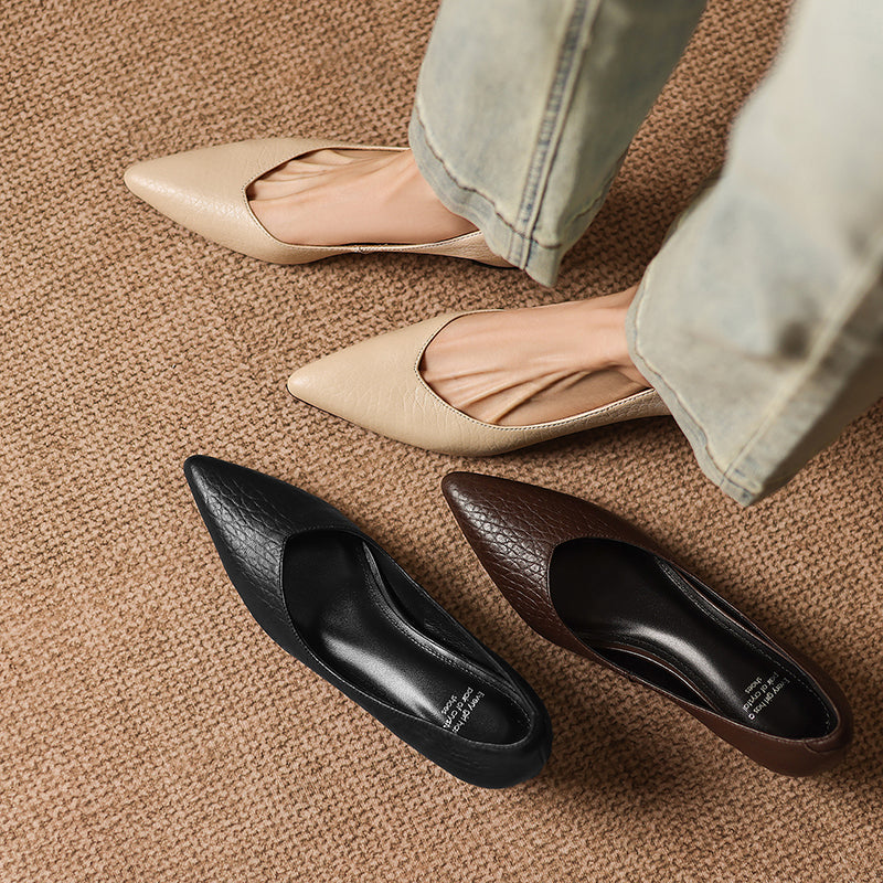 Hilda spitze High Heels aus echtem Leder