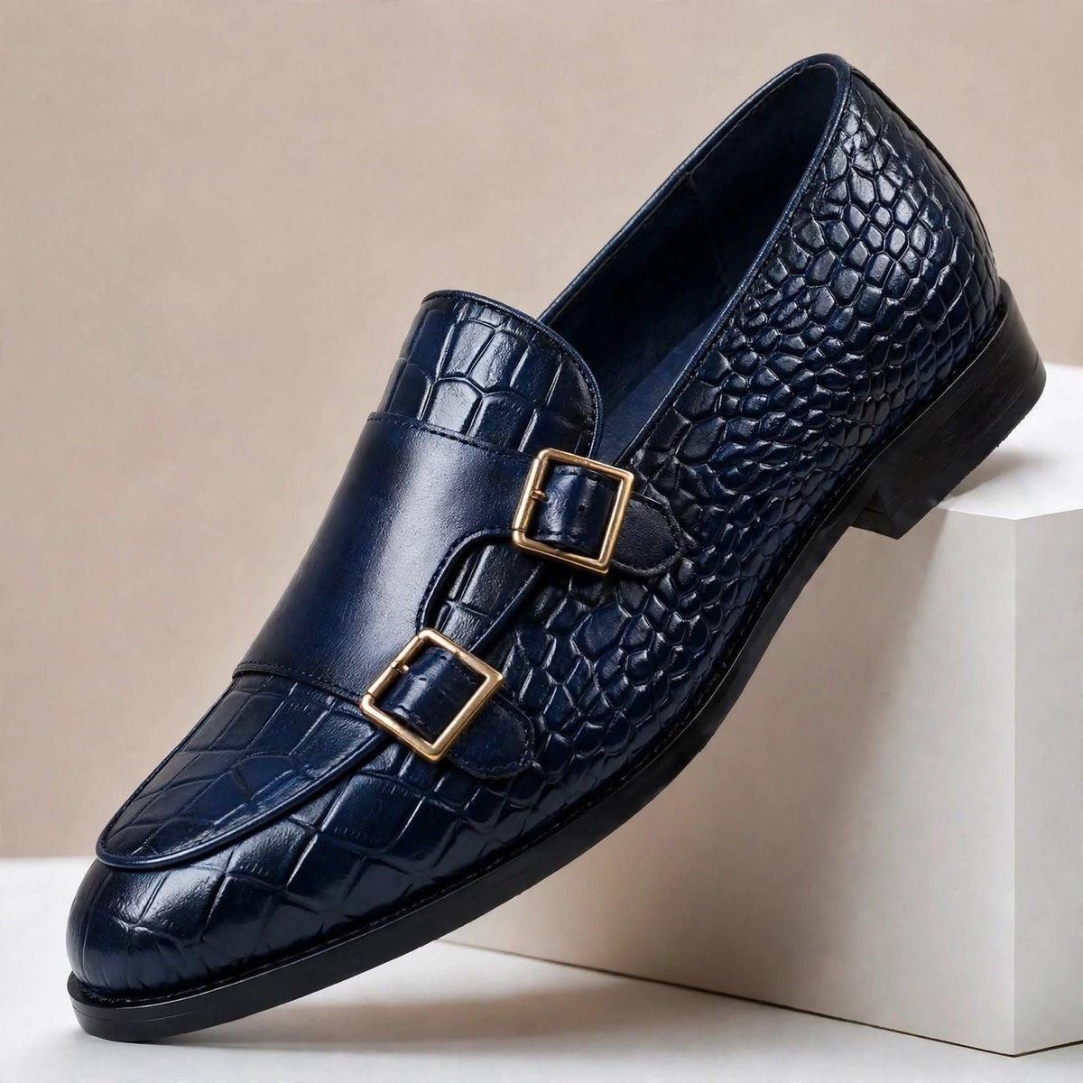 Tobiah loafers i koppeläder