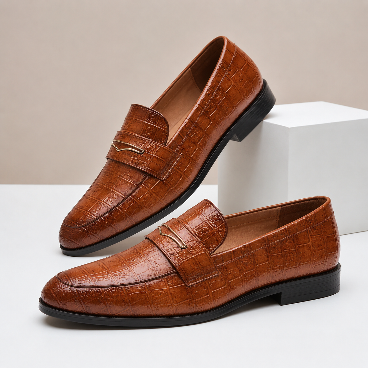 Vincetto Leder-Loafer
