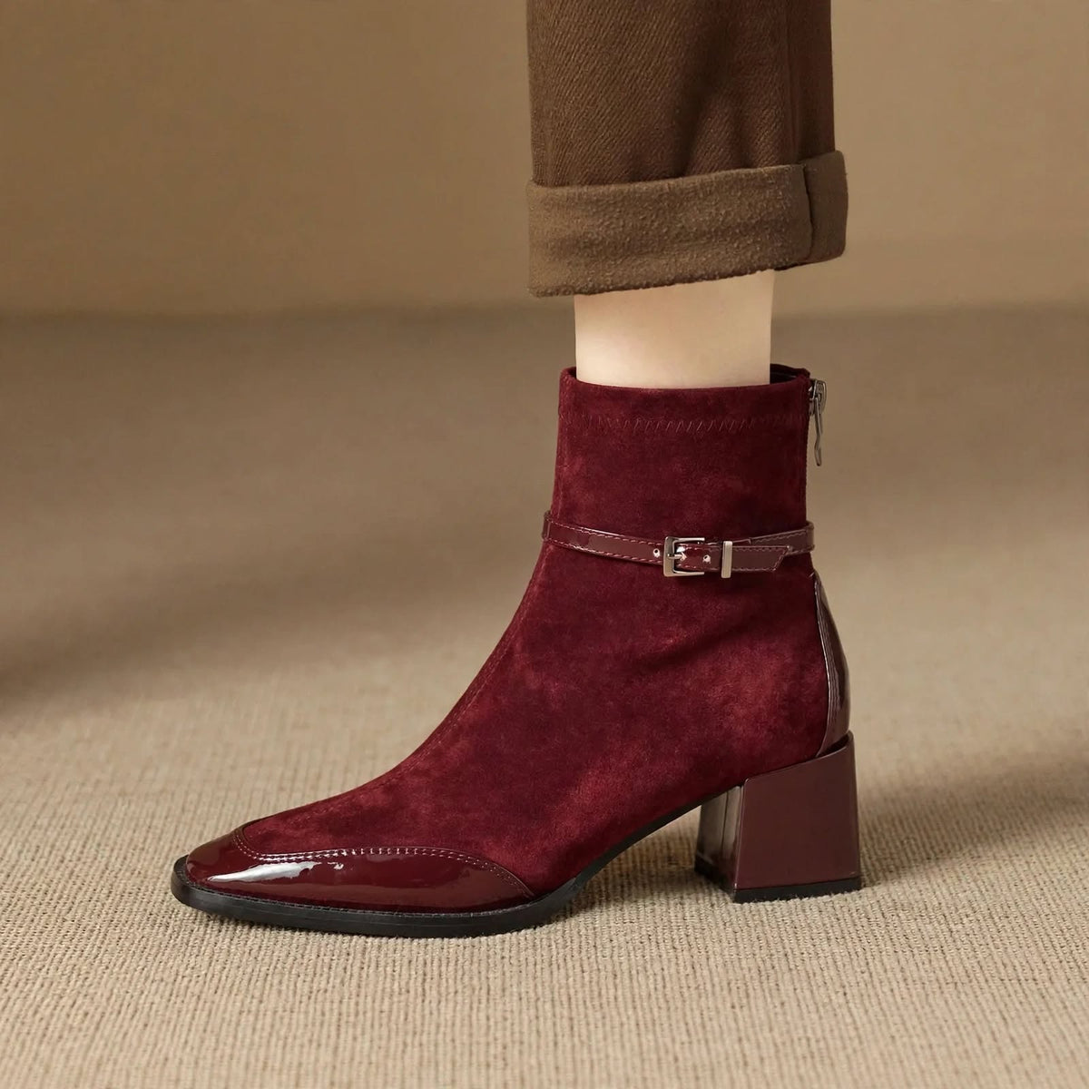 Sloane ankelboots i mocka