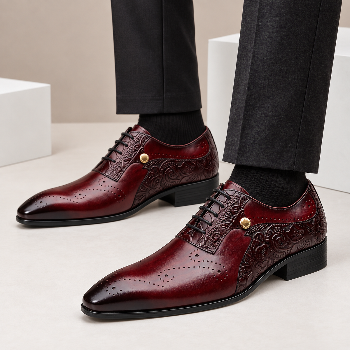 Quentin Cowhide Leather Shoes