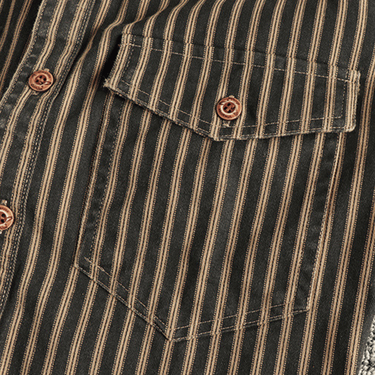 Camisa de Algodão às Riscas Marlon
