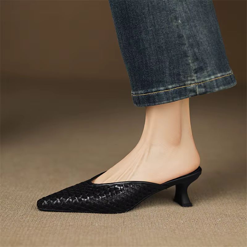 Mules Odessa de cuero genuino